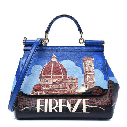 Dolce & Gabbana Dauphine Firenze Printed Medium Miss Sicily Satchel Multicolor 1 of 26