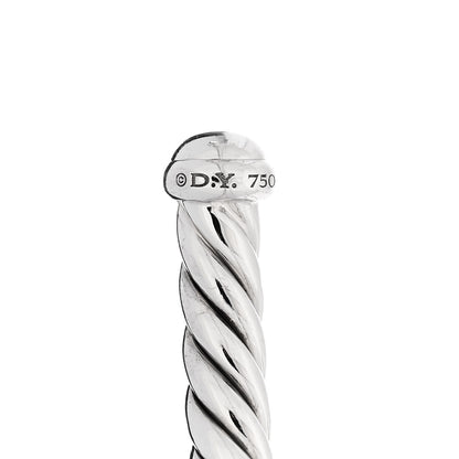 David Yurman 18K White Gold 4mm Cablespira Bracelet 4 of 4