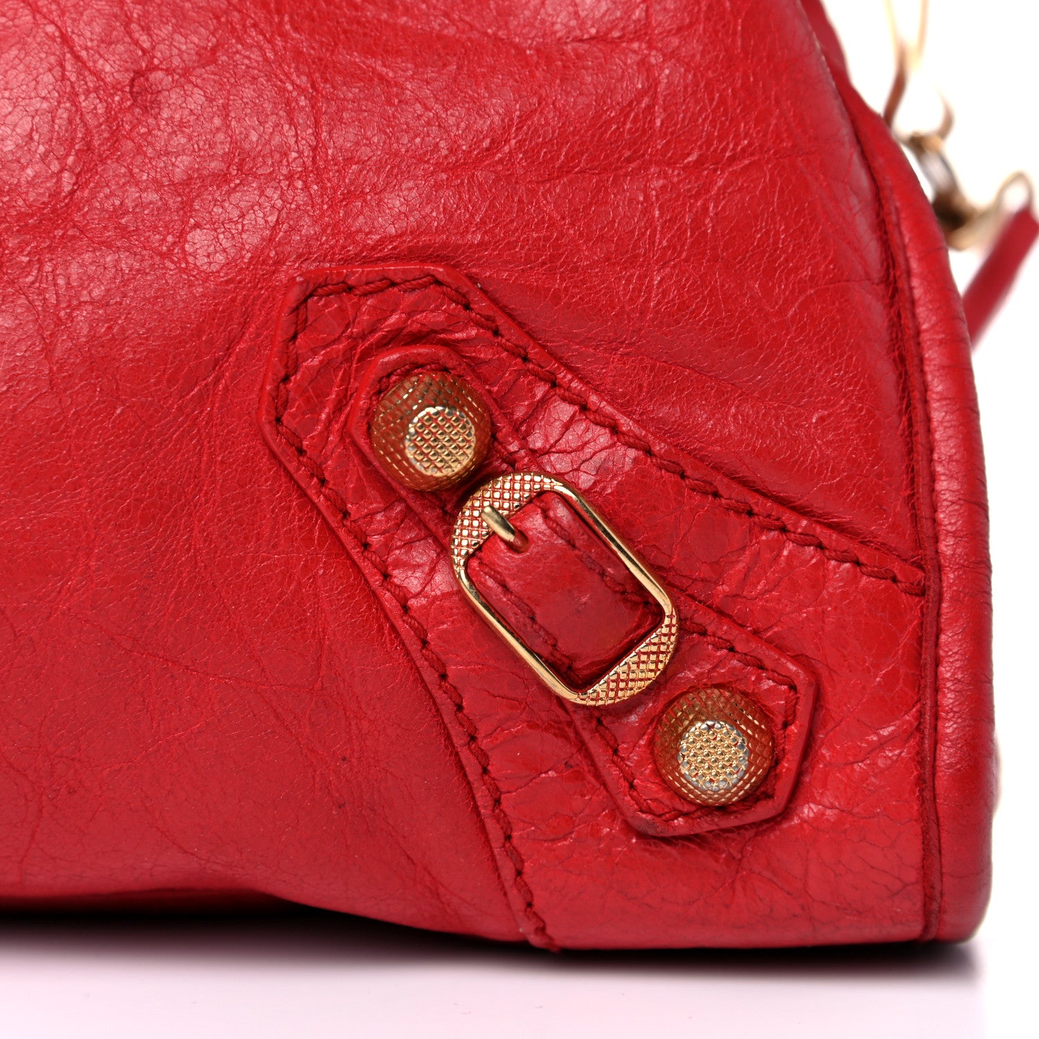 Balenciaga Agneau Giant 12 Gold Hardware City Rouge Cardinal 18 of 23