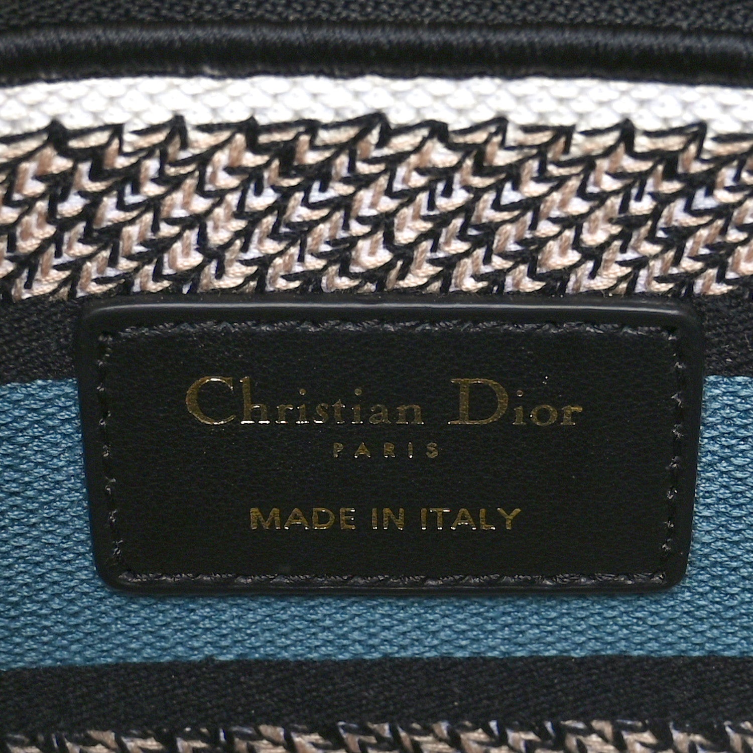 Christian Dior Canvas Toile de Jouy Mexico Embroidered Medium Lady D-Lite White Blue Multicolor 6 of 9