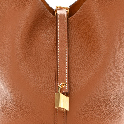 Hermes Taurillon Clemence Picotin Lock 22 MM Gold 8 of 10