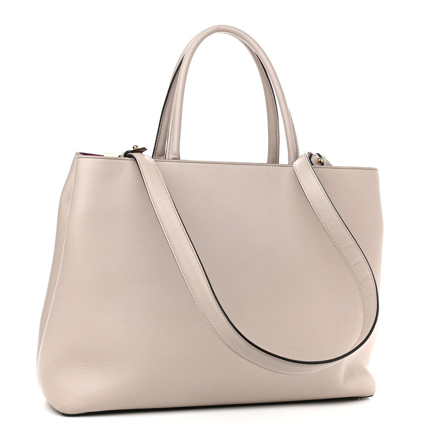 Vitello Dolce Century Regular 2Jours Tote Grigio Polvere Ciclamino