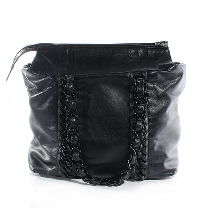 Chanel Leather Modern Chain Tote Black 3 of 7