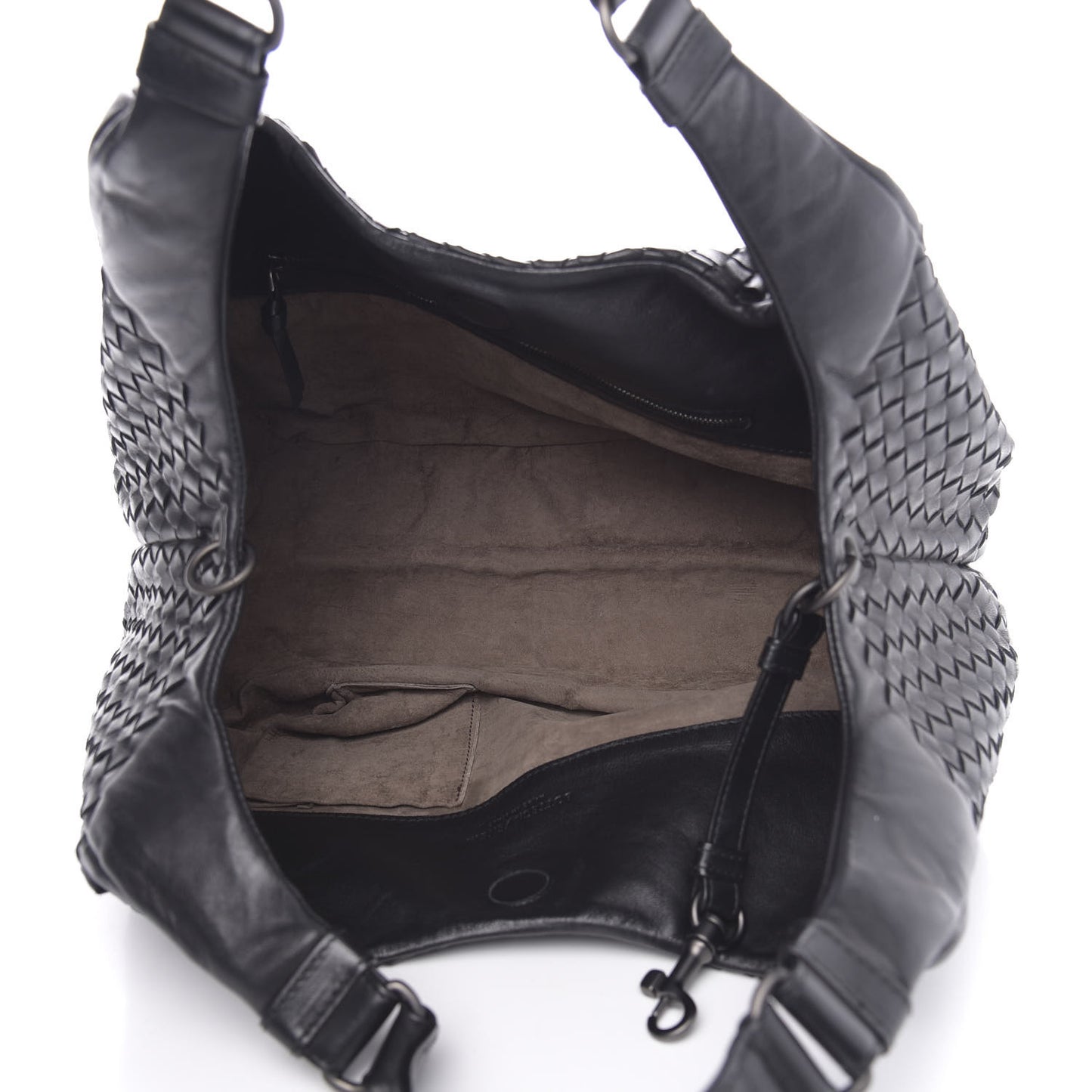 Nappa Intrecciato Medium Campana Black