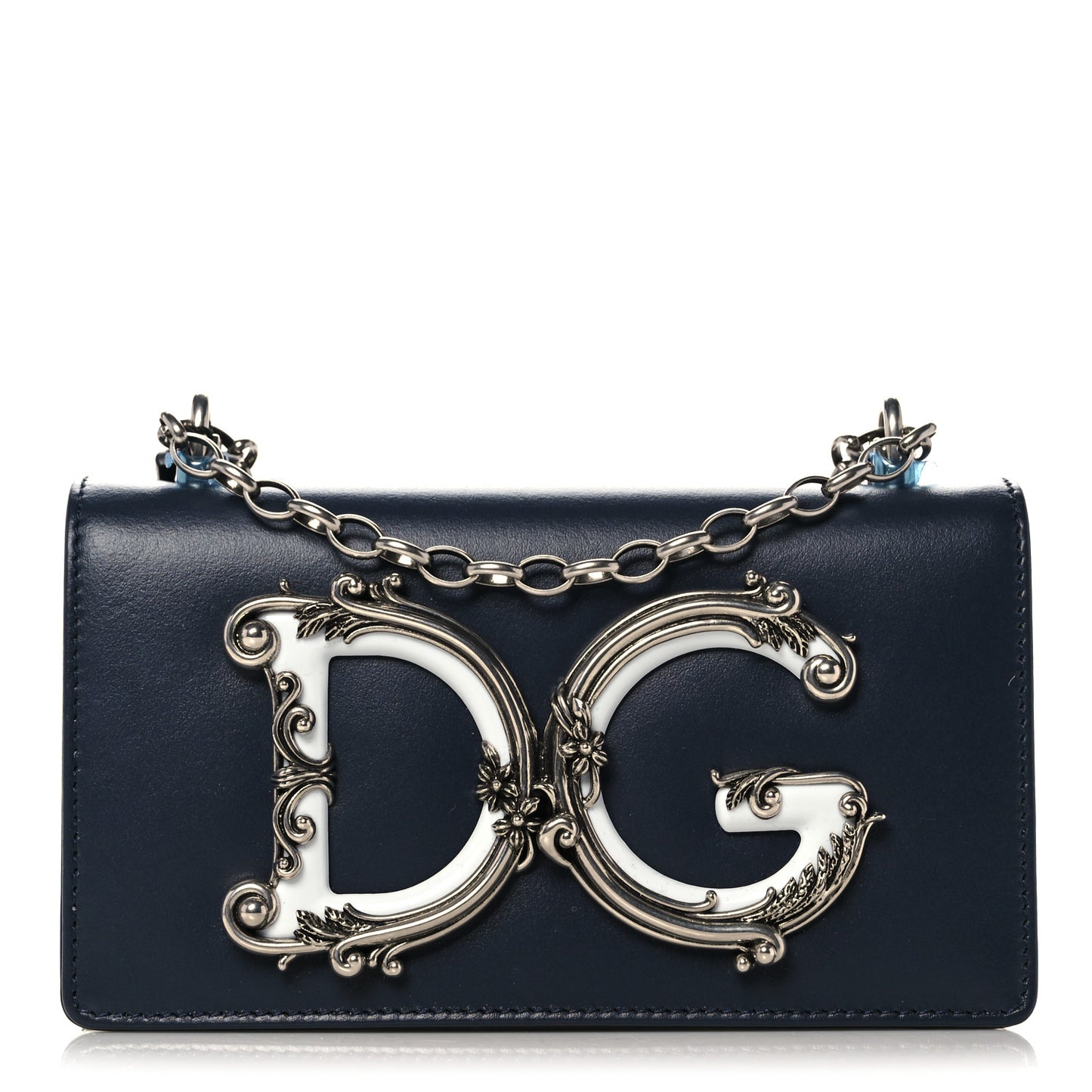 Nappa DG Girls Shoulder Bag Blue