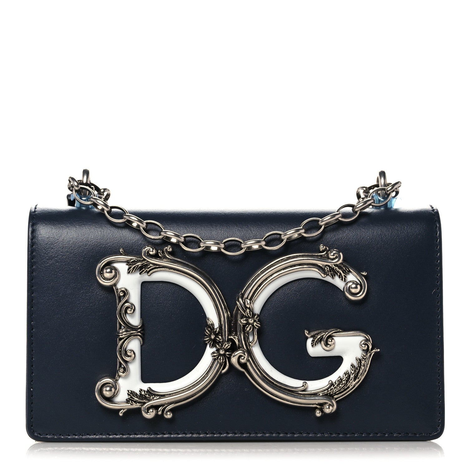 Dolce & Gabbana Nappa DG Girls Shoulder Bag Blue 1 of 11