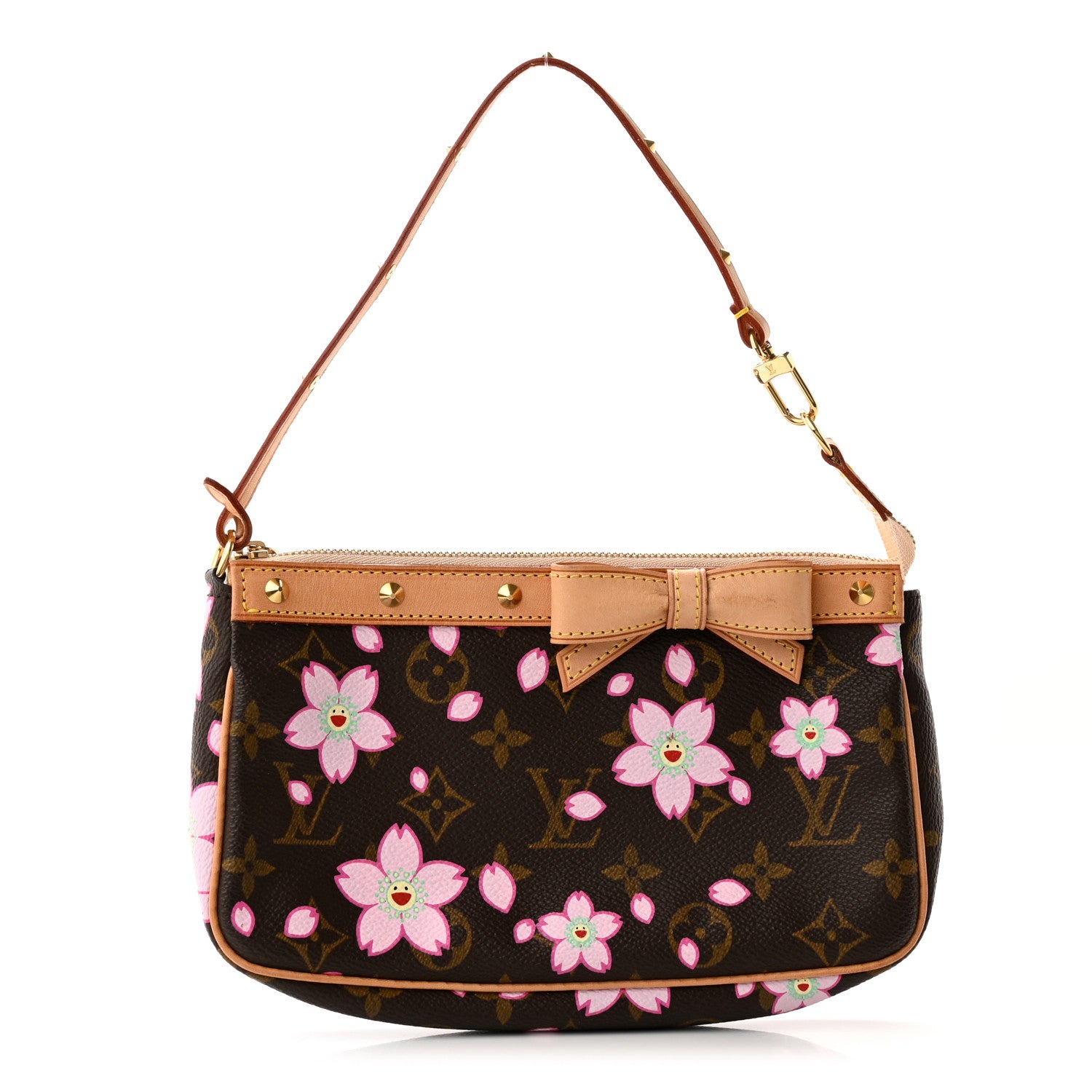 Louis Vuitton Monogram Cherry Blossom Pochette Accessories Brown 1 of 15