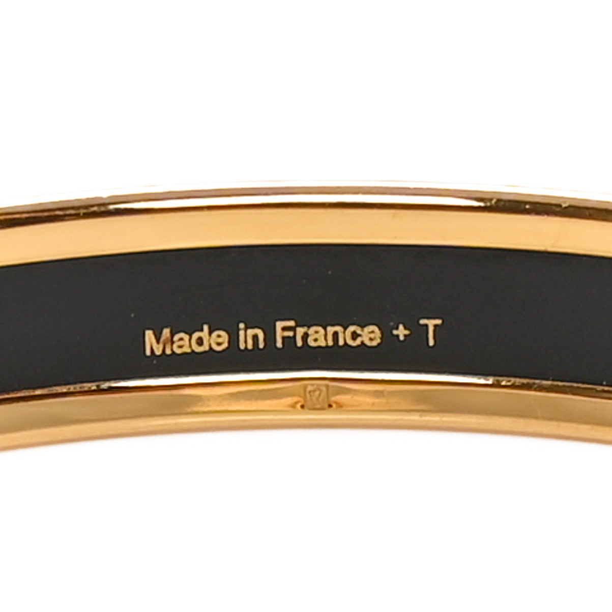 Hermes Enamel Printed Narrow Caleche Bracelet 65 Orange 5 of 6