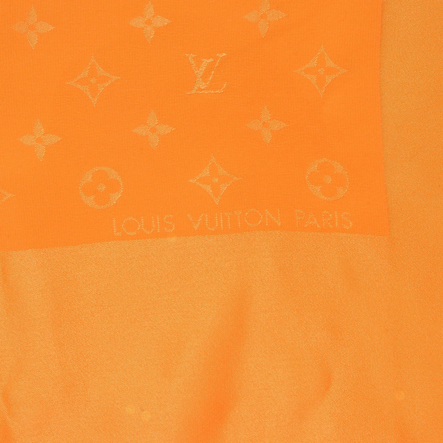 Silk Monogram Monaco Scarf Orange