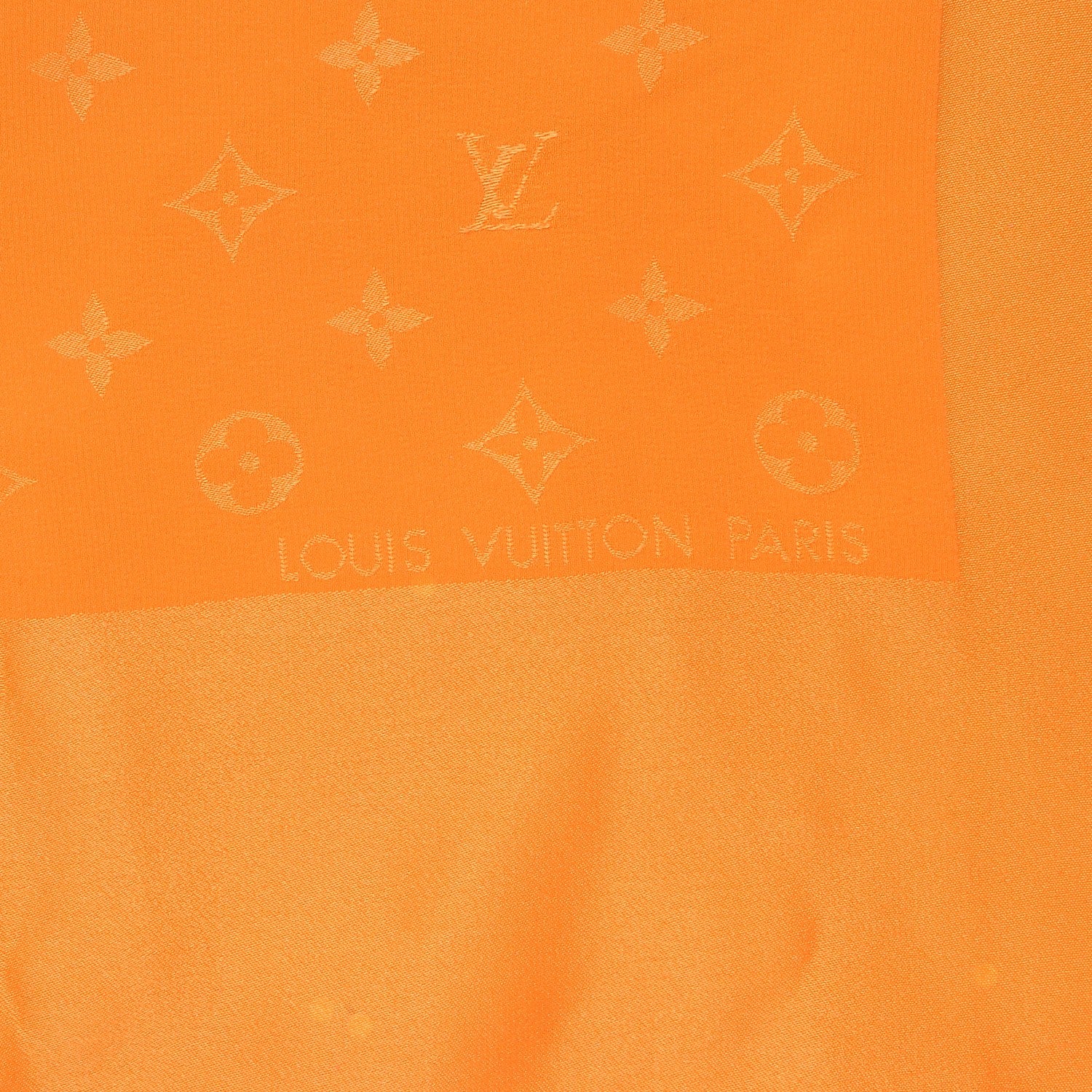 Louis Vuitton Silk Monogram Monaco Scarf Orange 3 of 5