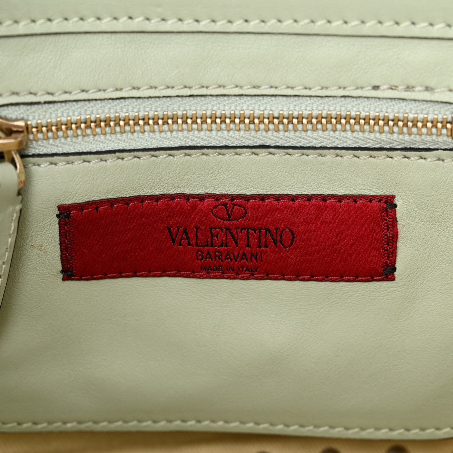 Valentino Garavani Vitello Mini Rockstud Tote Green Tea Sorbet 6 of 10
