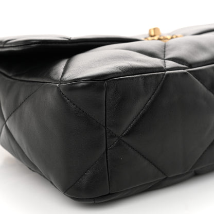 Chanel Lambskin Quilted Large Chanel 19 Flap Black 9 of 11