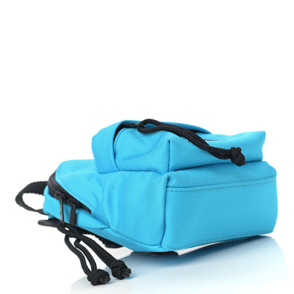 Balenciaga Recycled Casual Nylon Mini Oversized Backpack Cyclades Blue 4 of 8
