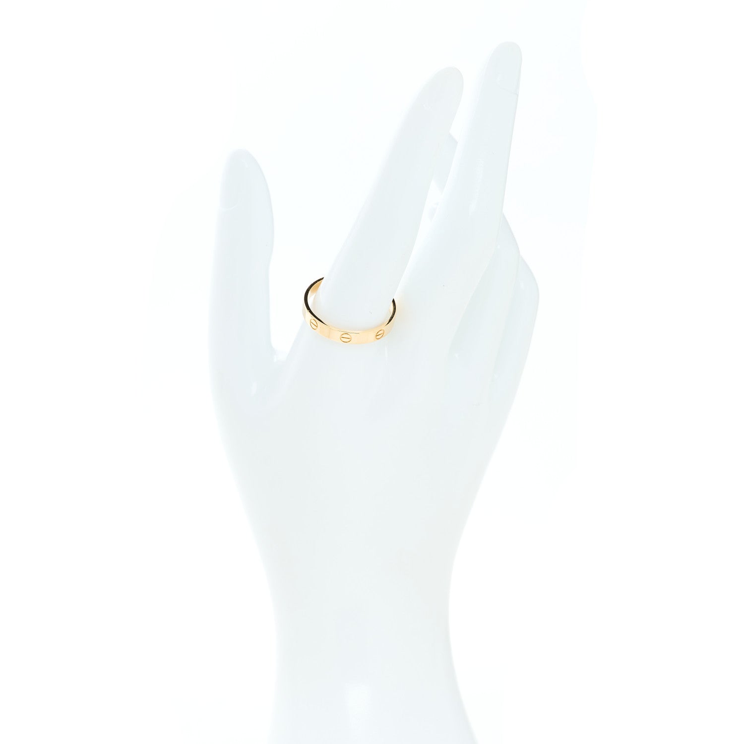 Cartier 18K Yellow Gold 3.5mm LOVE Wedding Band Ring 65 11 2 of 5