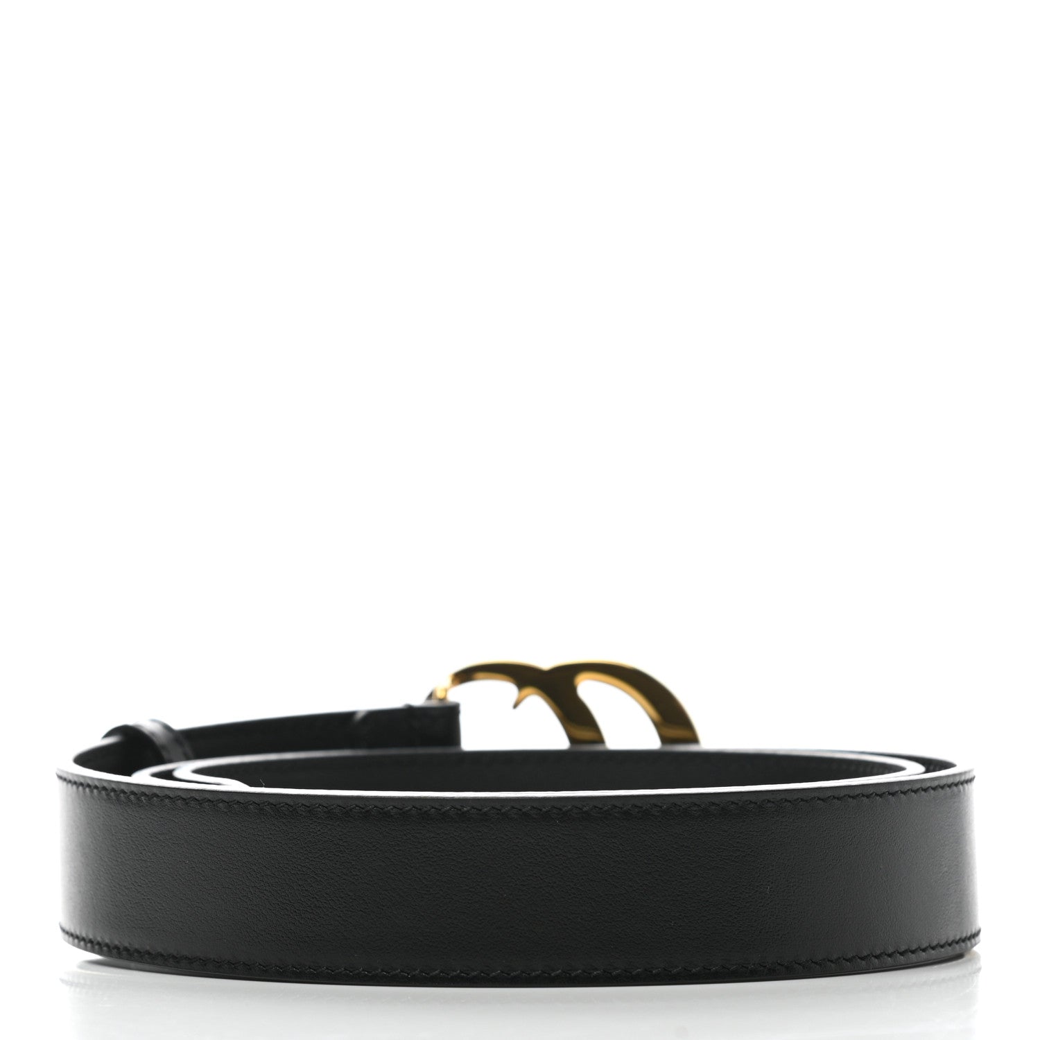 Gucci Plutone Calfskin Double G 30mm Belt 95 38 Black 2 of 6