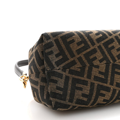 Fendi Shiny Nappa Fabric Jacquard FF 1974 Midi Fendi Tobacco Moro Ebano 9 of 10
