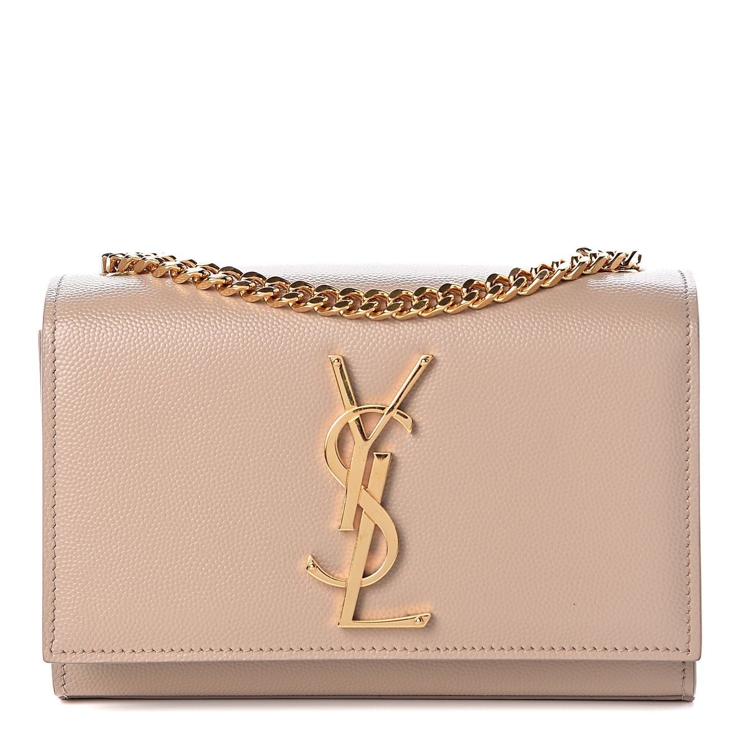 Grain De Poudre Small Monogram Kate Satchel Dark Beige