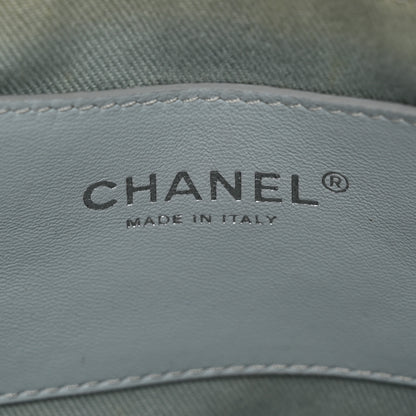 Chanel Caviar Quilted Large Just Mademoiselle Bowling Bag Light Blue 6 of 13