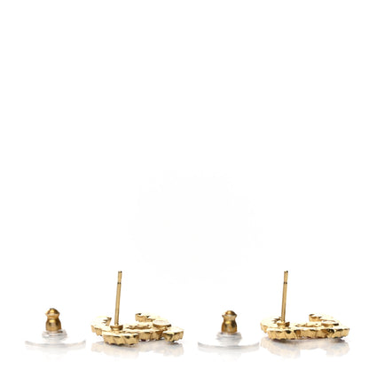 Chanel Crystal Over The Rainbow CC Earrings Gold Multicolor 3 of 4