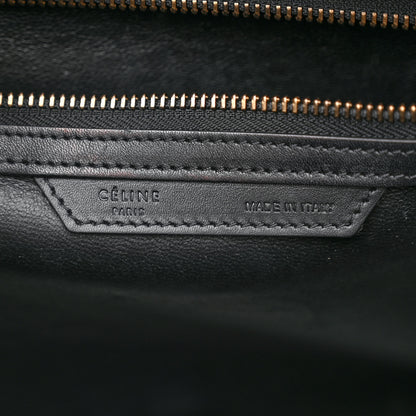 Celine Baby Grained Calfskin Tri-Color Mini Luggage White Liquorice 6 of 11