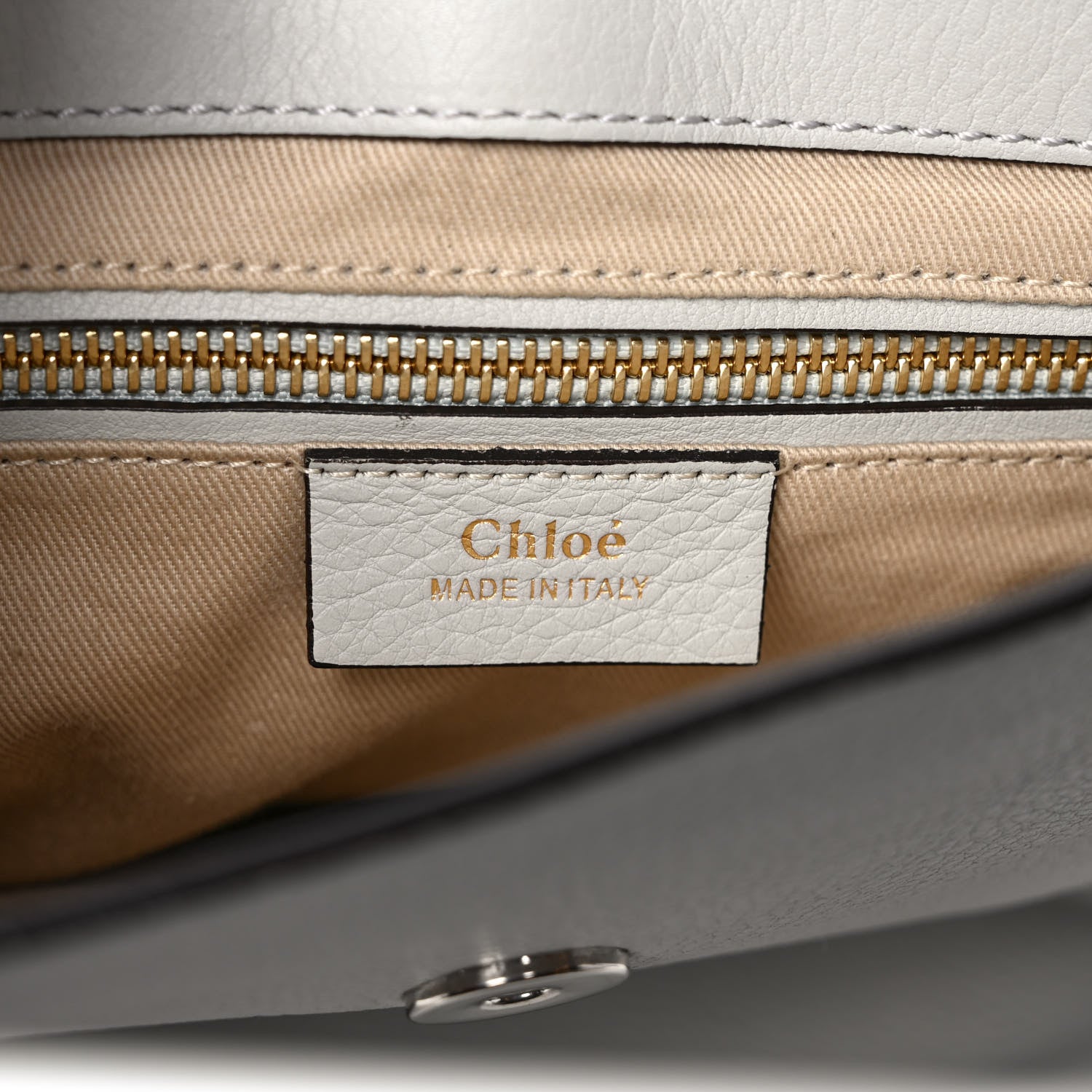 Chloe Suede Calfskin Small Faye Backpack Airy Grey 6 of 9