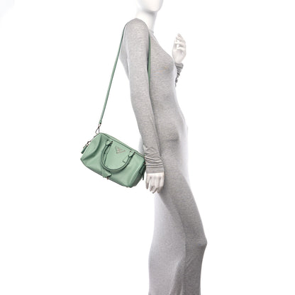 Prada Saffiano Lux Top Handle Crossbody Bag Acquamarina 2 of 10