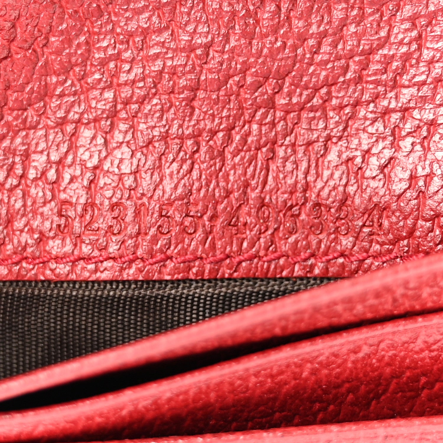 Gucci GG Supreme Monogram Flora Web Ophidia Card Case Red 7 of 8
