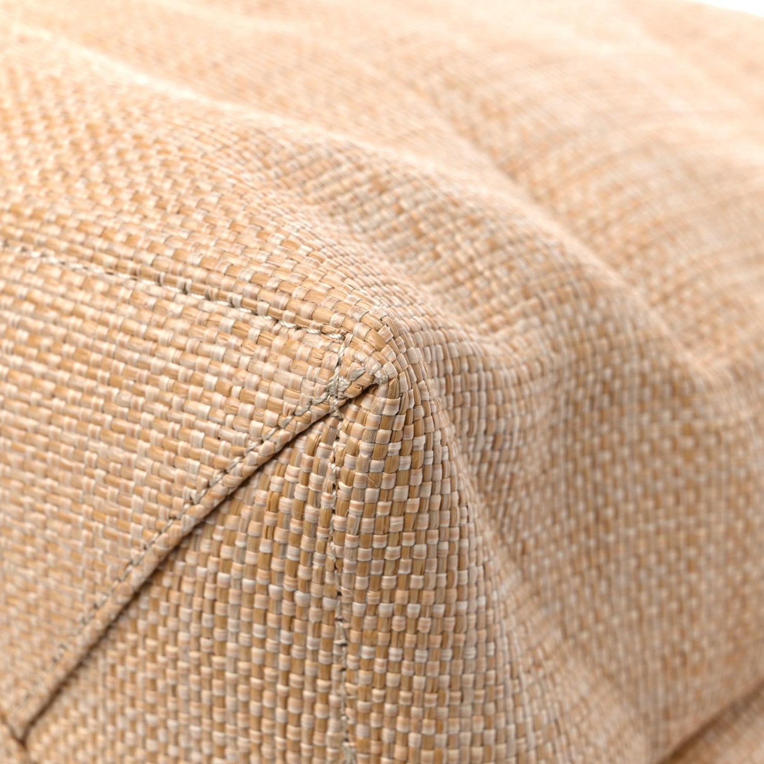 Prada Raffia Logo Tote Naturale 9 of 11