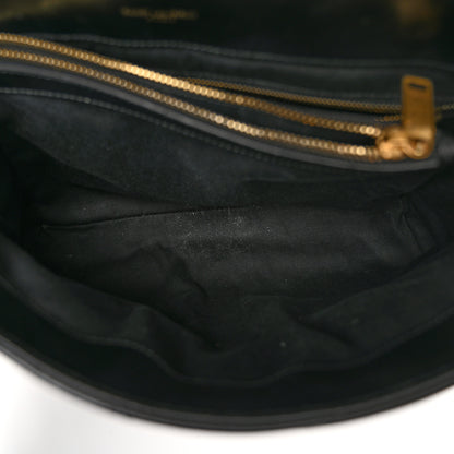 Saint Laurent Calfskin Y Quilted Monogram Medium Loulou Chain Satchel Black 5 of 10