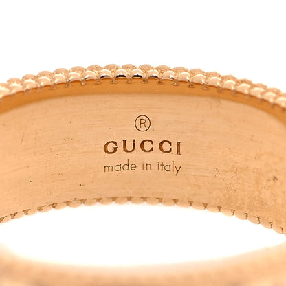 Gucci 18K Yellow Gold Enamel 6mm Icon Blooms Ring 52 6 4 of 6