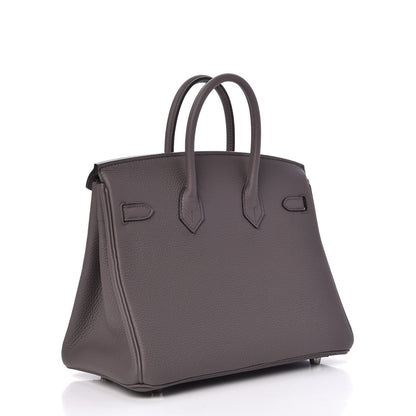Hermes Togo Birkin 25 Etain 3 of 33