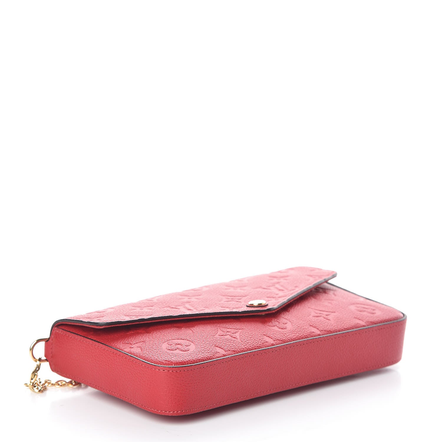 Louis Vuitton Empreinte Pochette Felicie Chain Wallet Scarlet 4 of 9