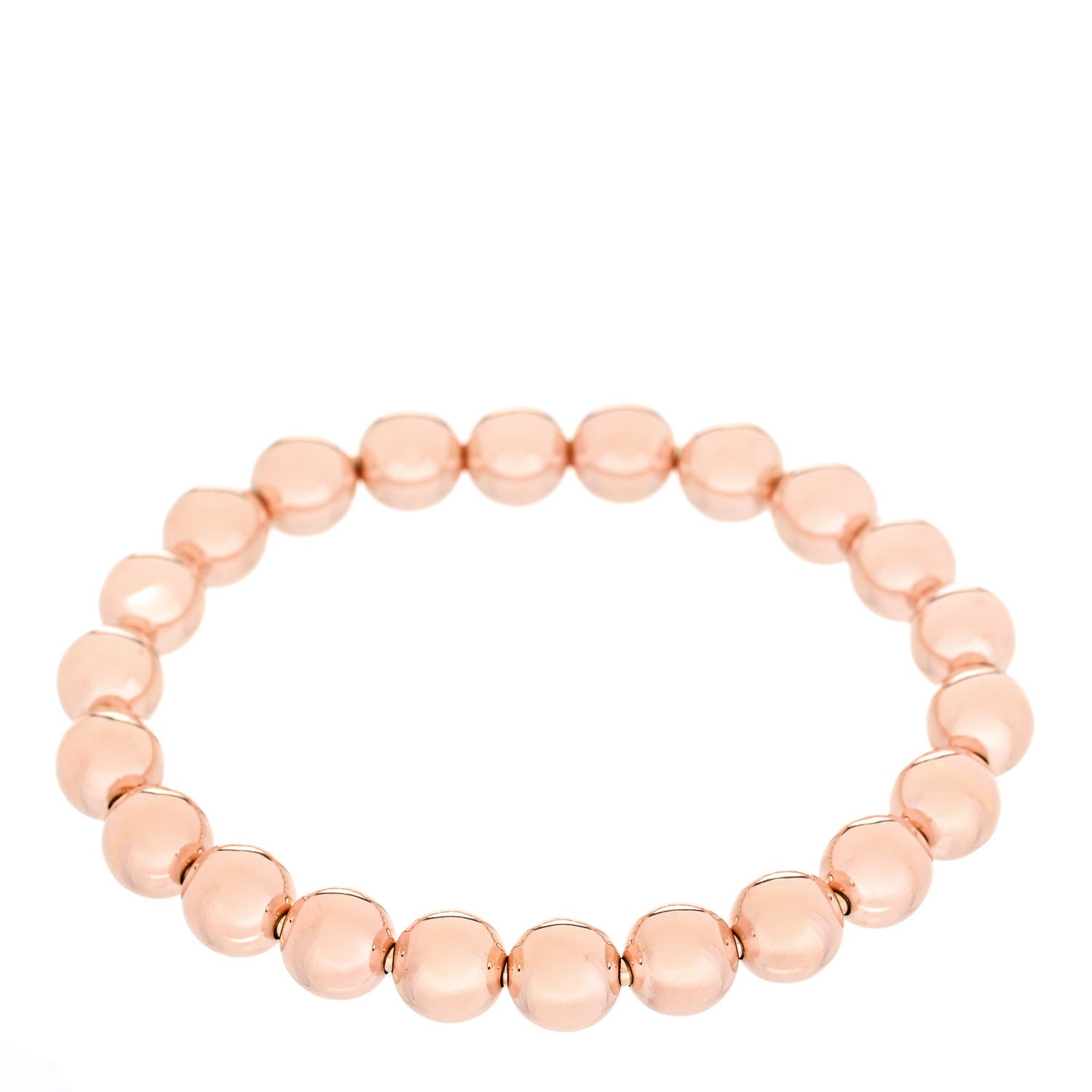 Tiffany 18K Rose Gold 8mm HardWear Ball Beaded Bracelet 2 of 3