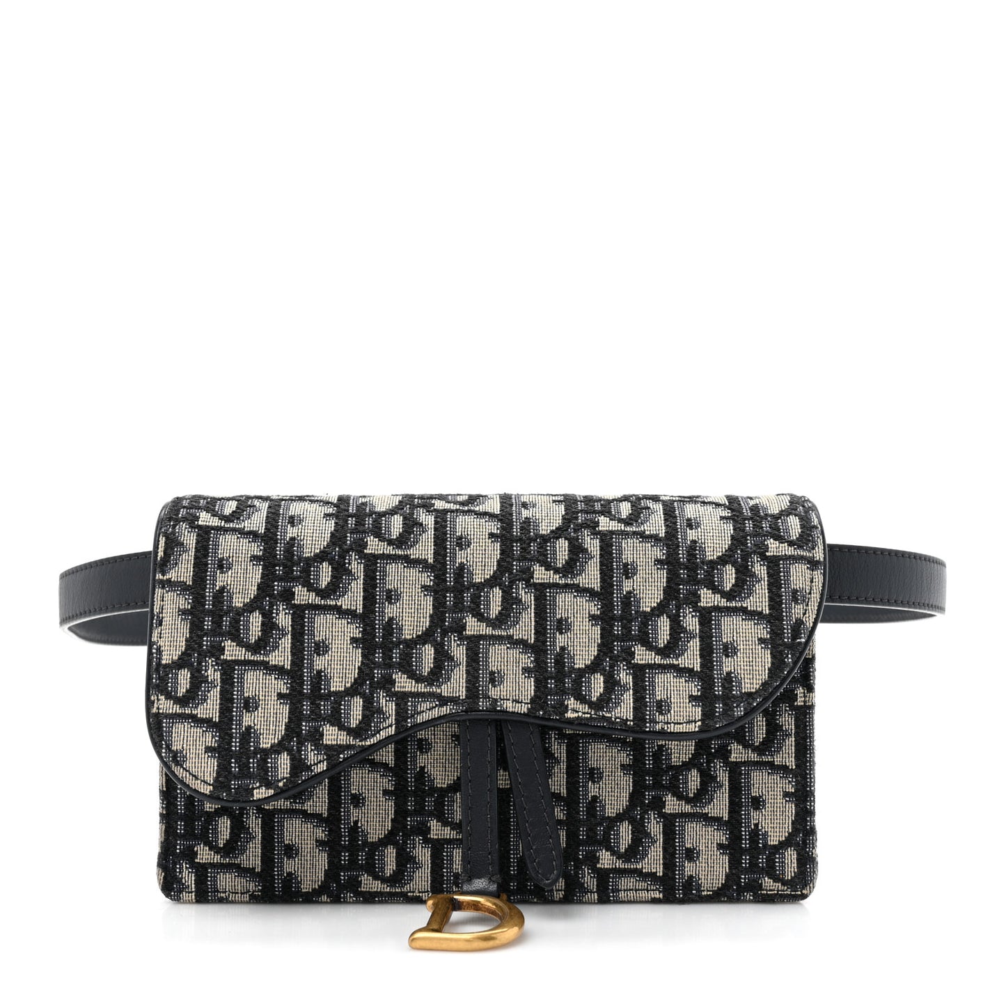 Oblique Saddle Belt Bag Blue