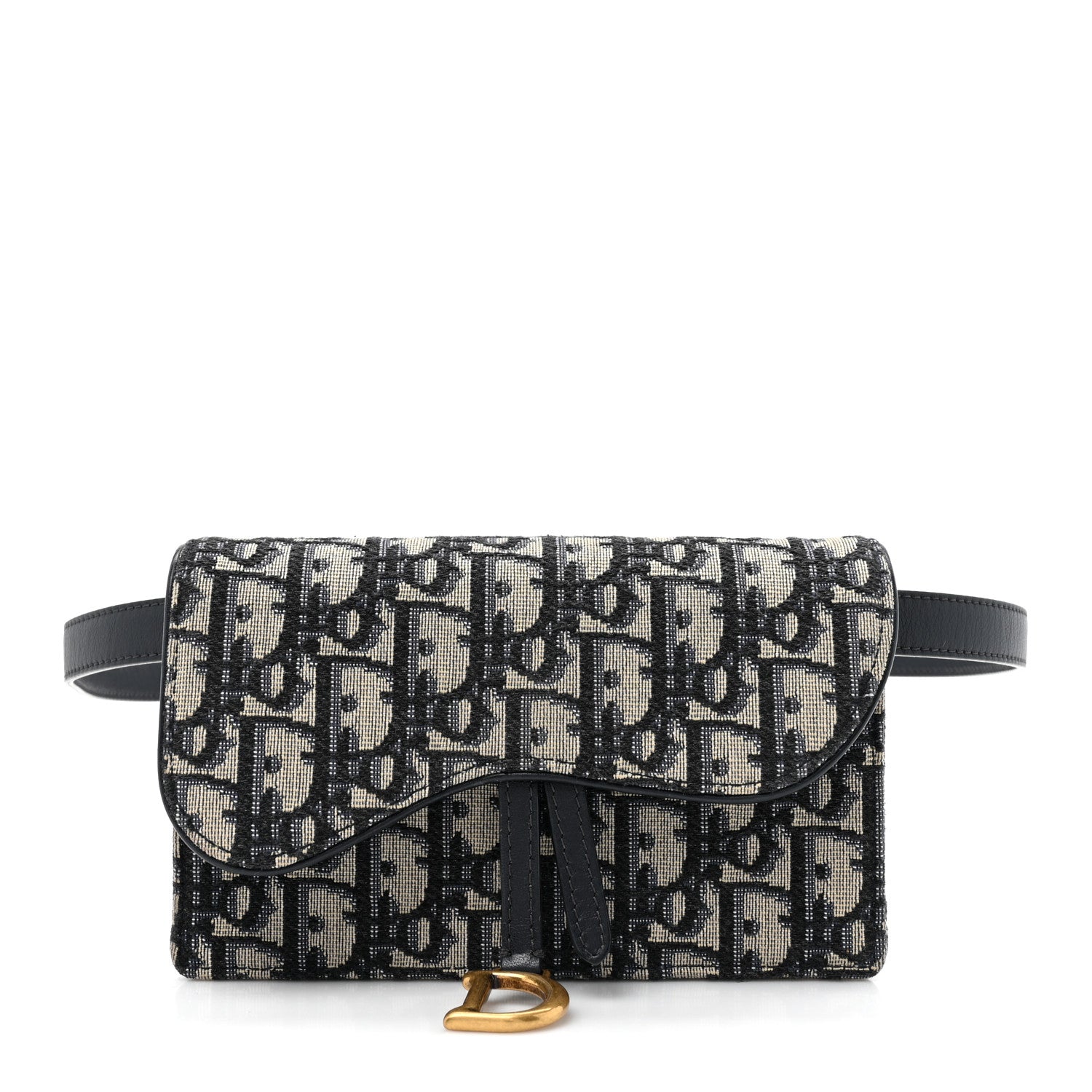 Christian Dior Oblique Saddle Belt Bag Blue 1 of 13