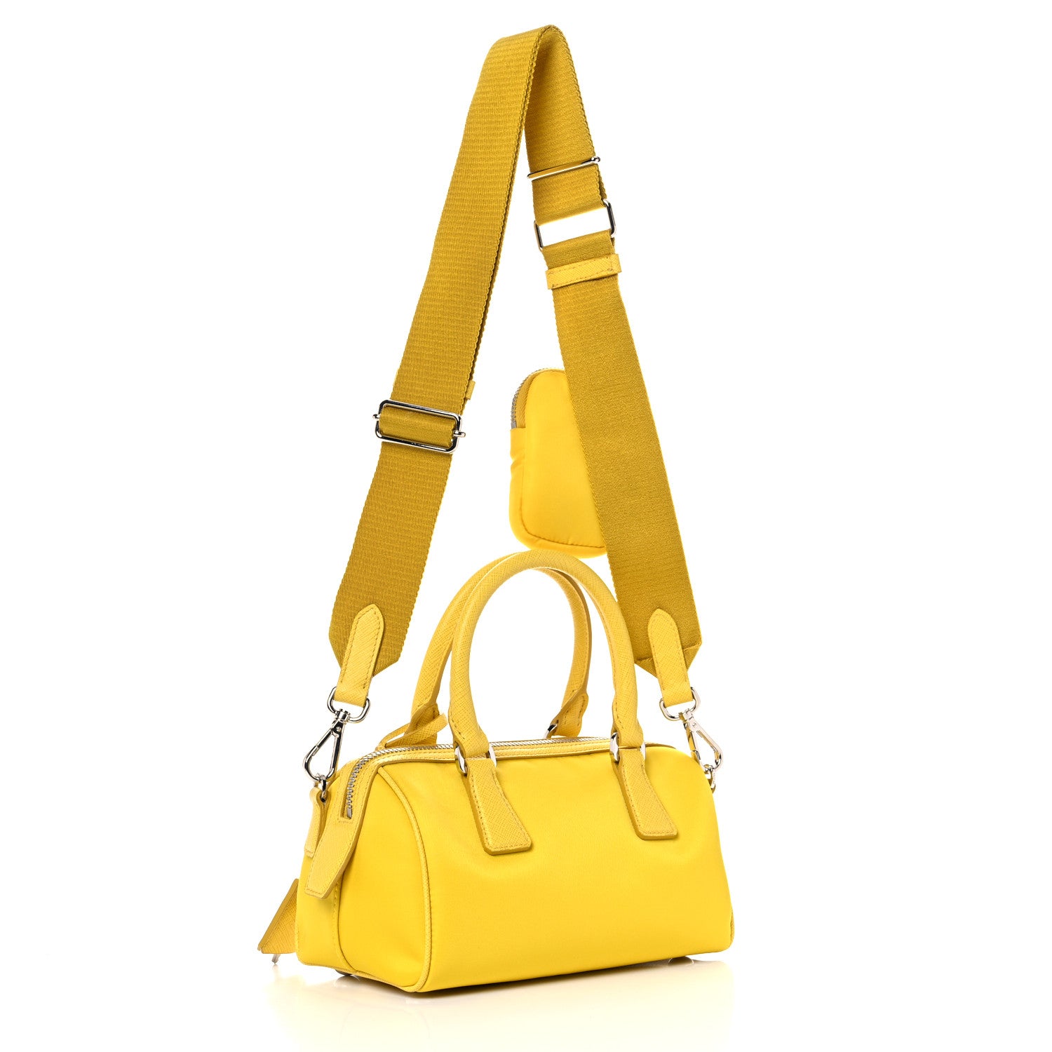Prada Nylon Re-Edition Shoulder Bag Giallo 3 of 18