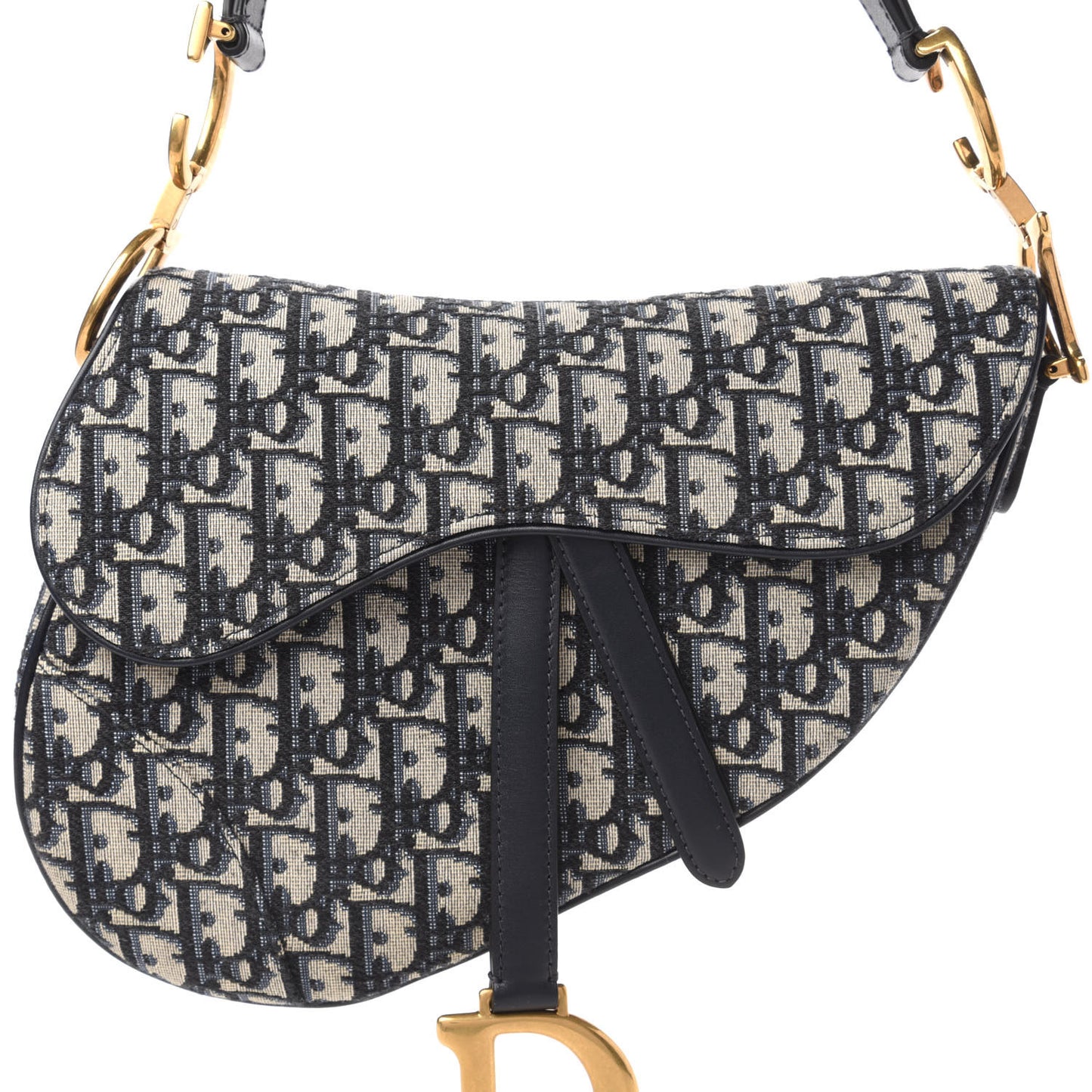 Oblique Saddle Bag Blue