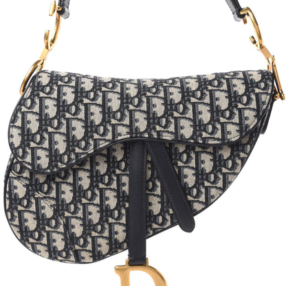 Christian Dior Oblique Saddle Bag Blue 10 of 11