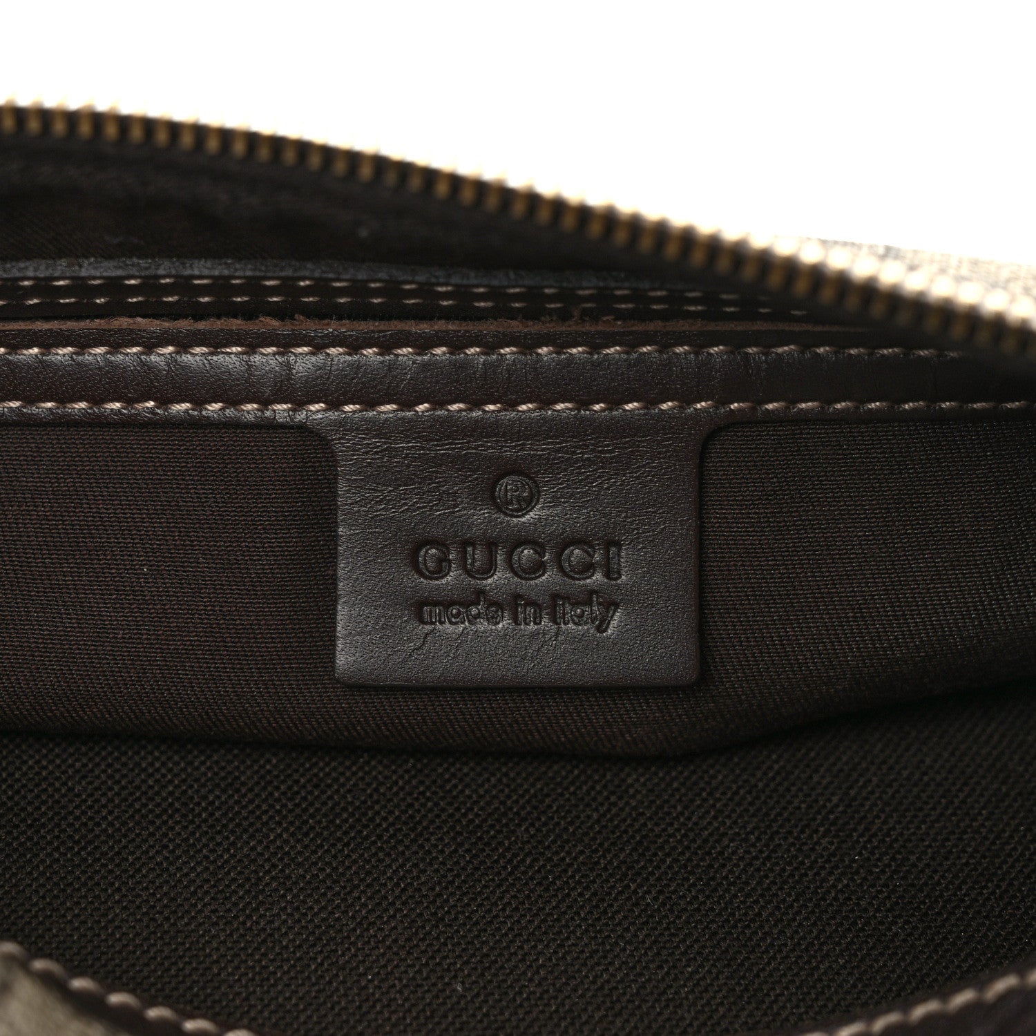 Gucci GG Supreme Monogram Belt Bag Dark Brown 6 of 9