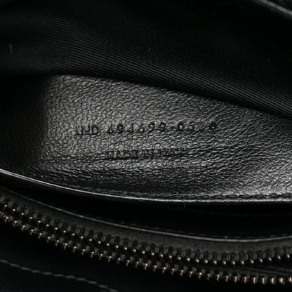 Saint Laurent Calfskin Y Quilted Monogram Monochrome Small Loulou Chain Satchel Black 8 of 15