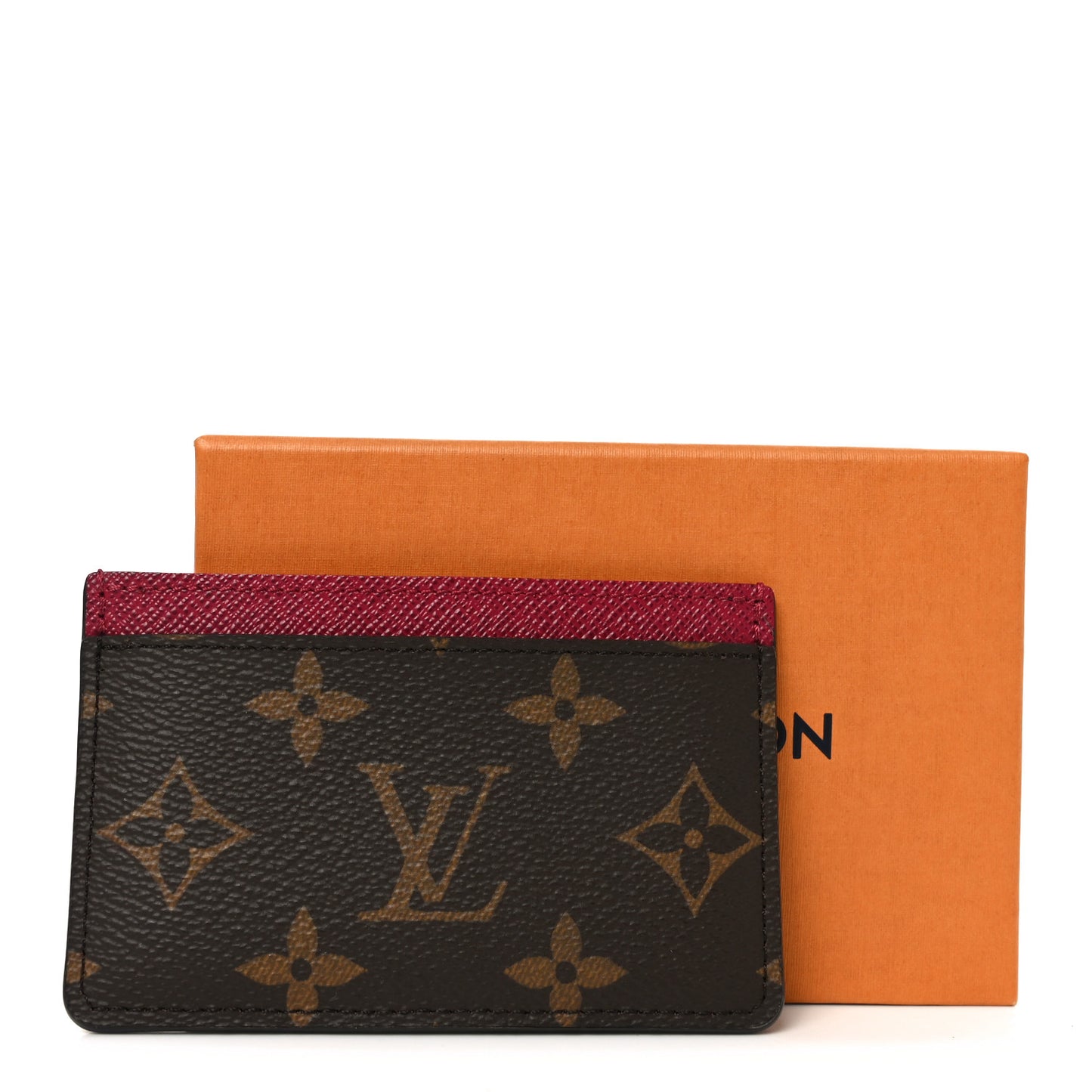Monogram Card Holder Fuchsia