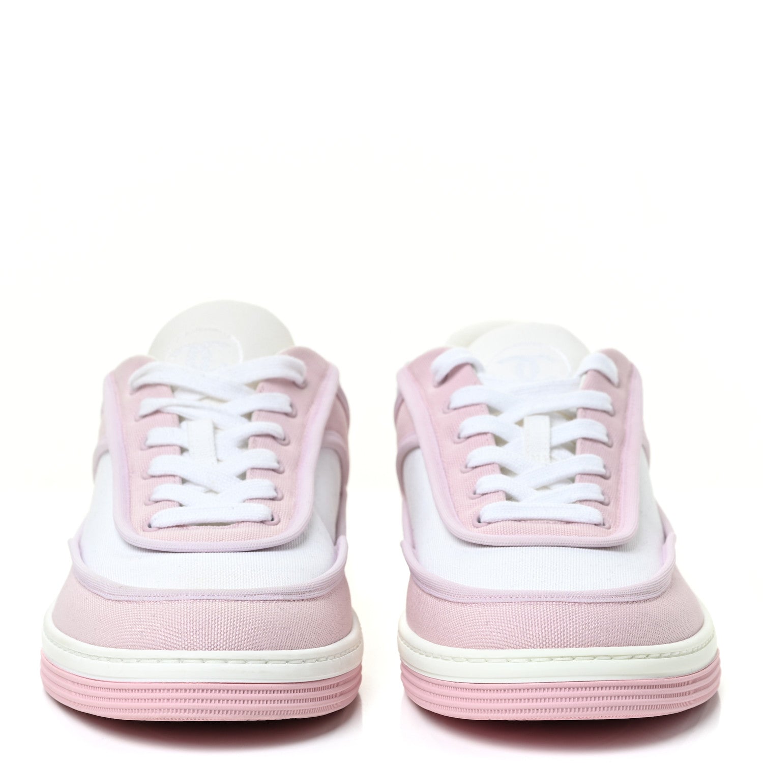 Chanel Fabric Womens Logo Sneakers 38 Light Pink 2 of 13