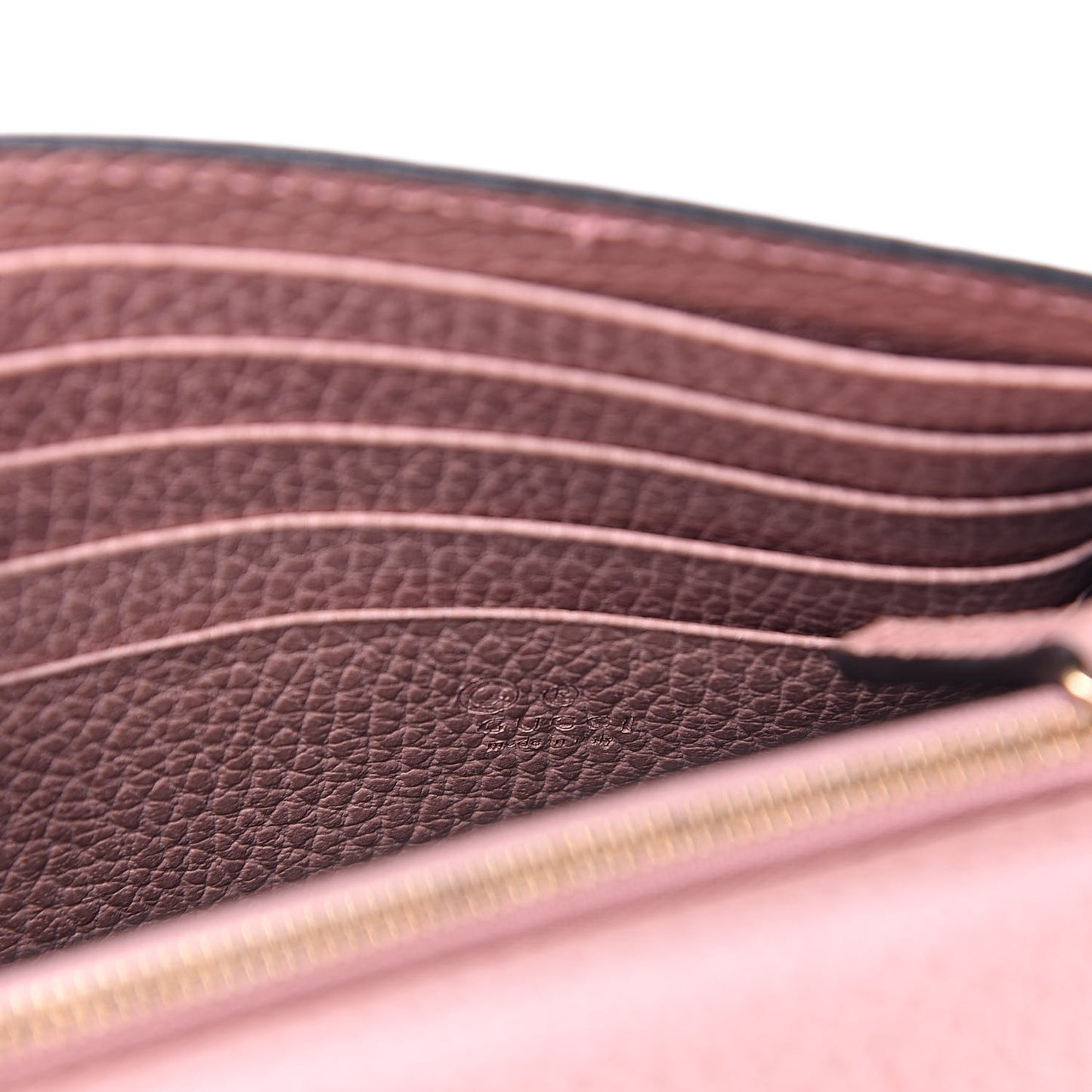 Dollar Calfskin Medium Betty Chain Wallet Soft Pink