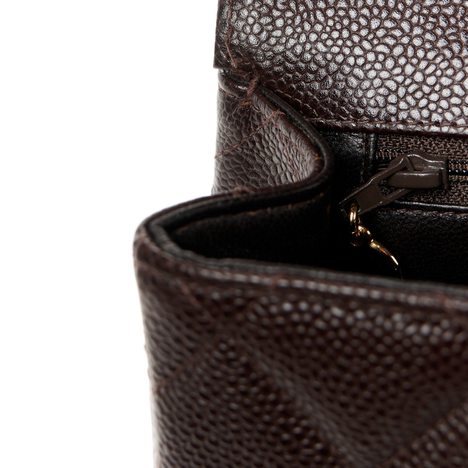 Chanel Caviar Quilted Jumbo Single Flap Brown 13 of 13