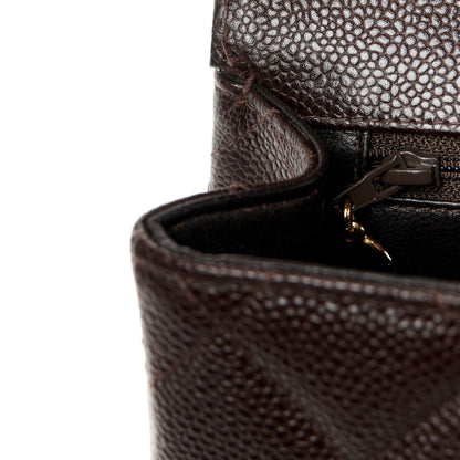 Chanel Caviar Quilted Jumbo Single Flap Brown 13 of 13