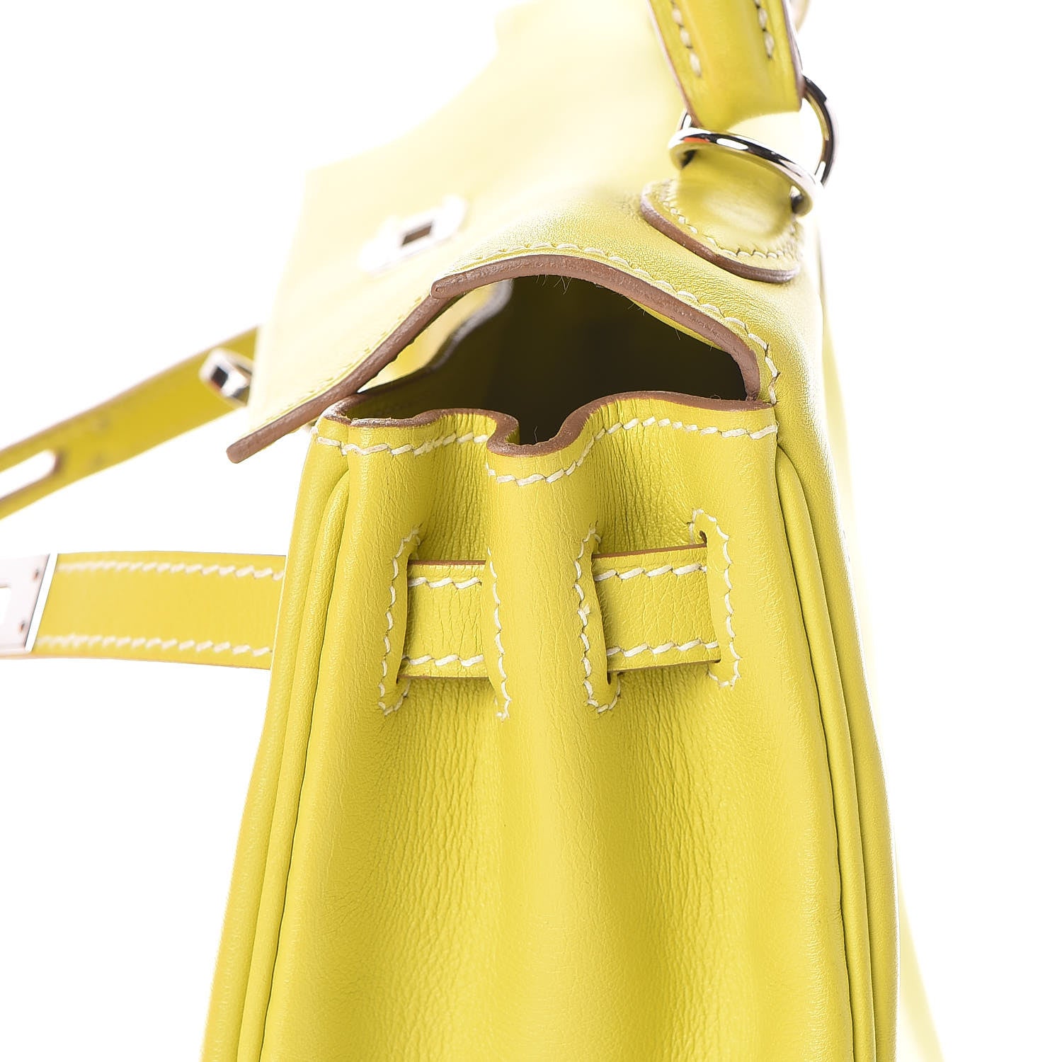 Hermes Swift Kelly Retourne 25 Lime 24 of 35