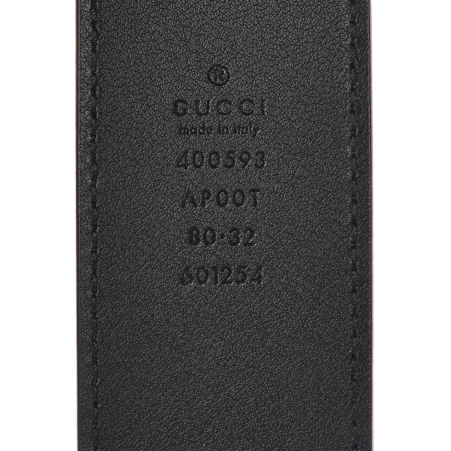 Calfskin Double G 40mm Belt 80 32 Black
