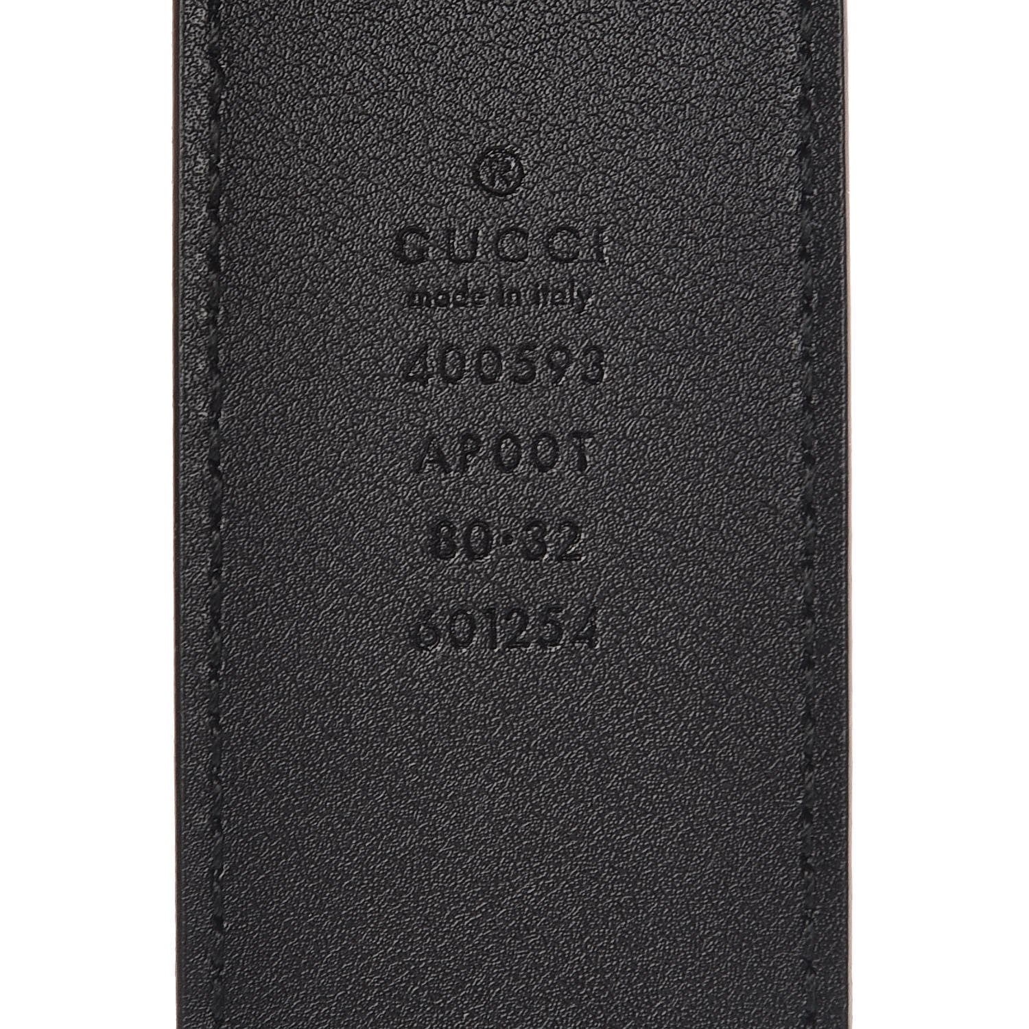 Gucci Calfskin Double G 40mm Belt 80 32 Black 4 of 8