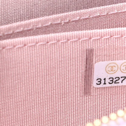 Chanel Caviar Quilted Pearl Coco Candy Zip Coin Purse Light Pink 7 of 8