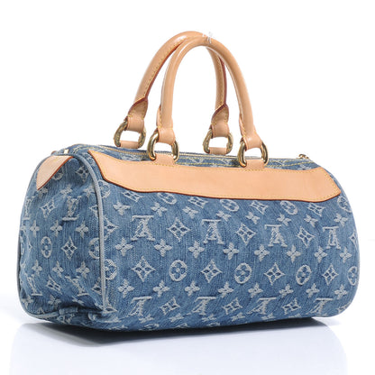 Louis Vuitton Monogram Denim Neo Speedy Blue 3 of 6